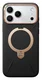 TORRAS Q Pro Leather iPhone 17 Pro Hoesje MagSafe 360° Kickstand Zwart afbeelding 2