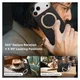 TORRAS Q Pro Leather iPhone 17 Pro Hoesje MagSafe 360° Kickstand Zwart afbeelding 4