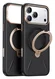 TORRAS Q Pro Leather iPhone 17 Pro Hoesje MagSafe 360° Kickstand Zwart afbeelding 8