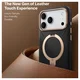 TORRAS Q Pro Leather iPhone 17 Pro Max Hoesje MagSafe 360° Kickstand Zwart afbeelding 3