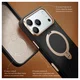 TORRAS Q Pro Leather iPhone 17 Pro Max Hoesje MagSafe 360° Kickstand Zwart afbeelding 5
