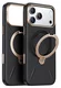 TORRAS Q Pro Leather iPhone 17 Pro Max Hoesje MagSafe 360° Kickstand Zwart afbeelding 8