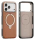 TORRAS Q Pro Leather iPhone 17 Pro Max Hoesje MagSafe 360° Kickstand Bruin afbeelding 1