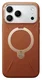 TORRAS Q Pro Leather iPhone 17 Pro Max Hoesje MagSafe 360° Kickstand Bruin afbeelding 2