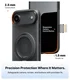 TORRAS O Fitness iPhone Air Hoesje MagSafe 360° Kickstand Zwart afbeelding 6