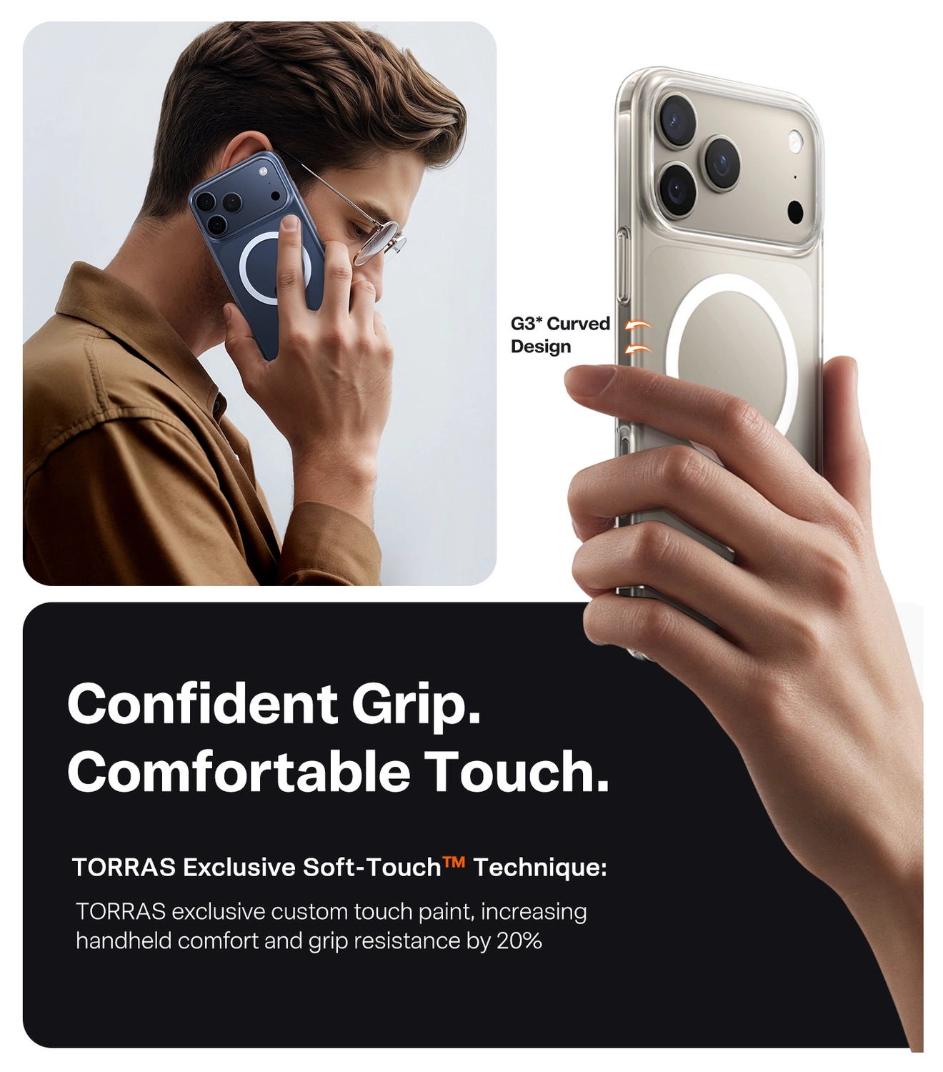 TORRAS Slim Fit Mag Apple iPhone 17 Hoesje MagSafe Back Cover Transparant afbeelding 8