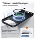 TORRAS Slim Fit Mag iPhone 17 Pro Max Hoesje MagSafe Back Cover Zwart afbeelding 4