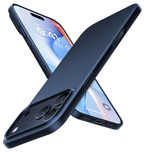 TORRAS Slim Fit Mag iPhone 17 Pro Max Hoesje MagSafe Back Cover Blauw afbeelding 1