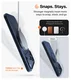 TORRAS Slim Fit Mag iPhone 17 Pro Max Hoesje MagSafe Back Cover Blauw afbeelding 4