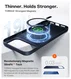 TORRAS Slim Fit Mag iPhone 17 Pro Max Hoesje MagSafe Back Cover Blauw afbeelding 8