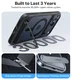 TORRAS Pstand Apple iPhone 17 Pro Max Hoesje MagSafe met Kickstand Zwart afbeelding 6
