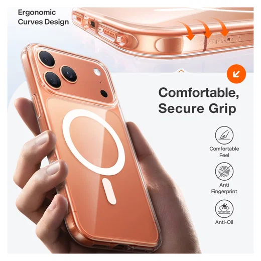 TORRAS Guardian Magnetic iPhone 17 Pro Hoesje MagSafe Back Cover Transparant afbeelding 5