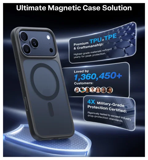 TORRAS Guardian Magnetic iPhone 17 Pro Max Hoesje MagSafe Back