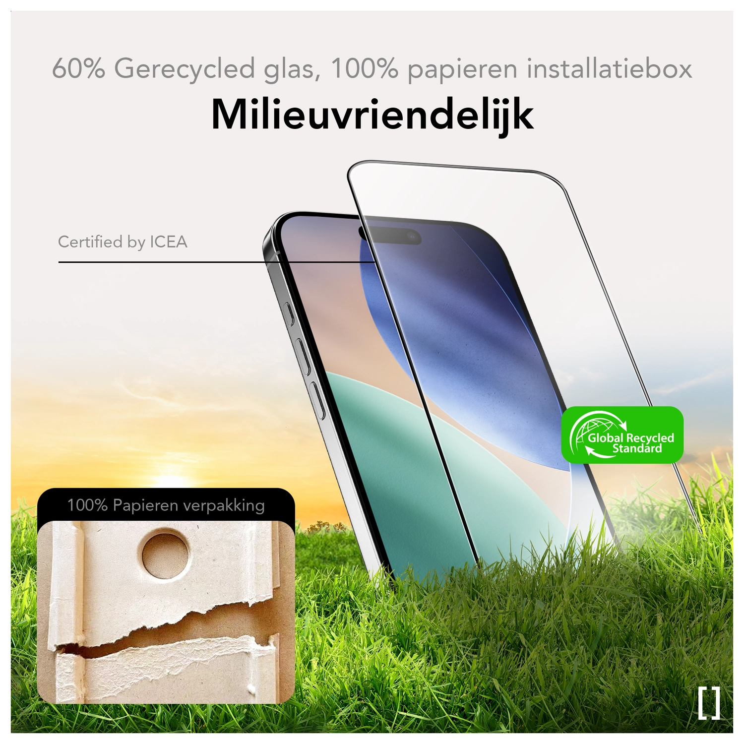 NEKIT Pure iPhone Air Tempered GRS Glass Installatiebox (2-Pack) afbeelding 6