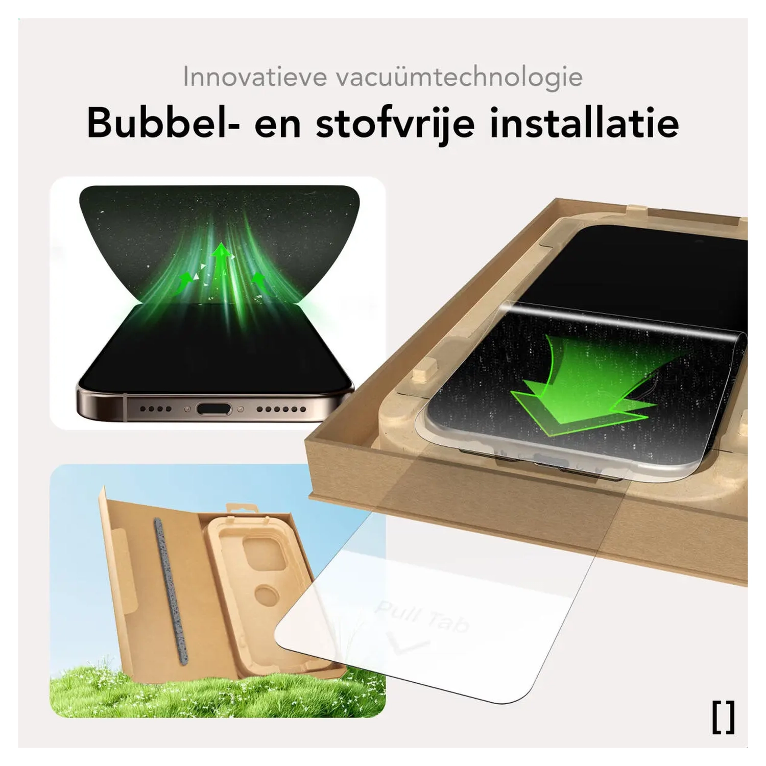 NEKIT Pure iPhone Air Tempered GRS Glass Installatiebox (2-Pack) afbeelding 8