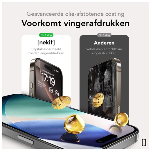 NEKIT Pure iPhone Air Tempered GRS Glass Installatiebox (2-Pack) afbeelding 10
