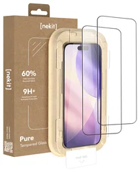 NEKIT Pure iPhone 17 Pro Tempered GRS Glass Installatiebox (2-Pack) afbeelding