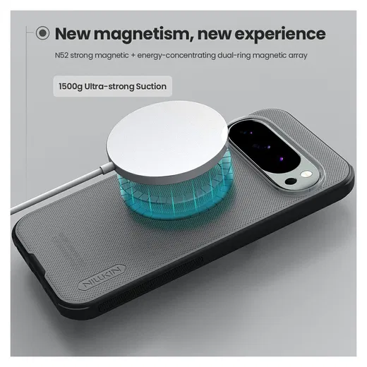 Nillkin Frosted Shield Google Pixel 10 Pro XL Hoesje MagSafe Transparant Zwart afbeelding 3