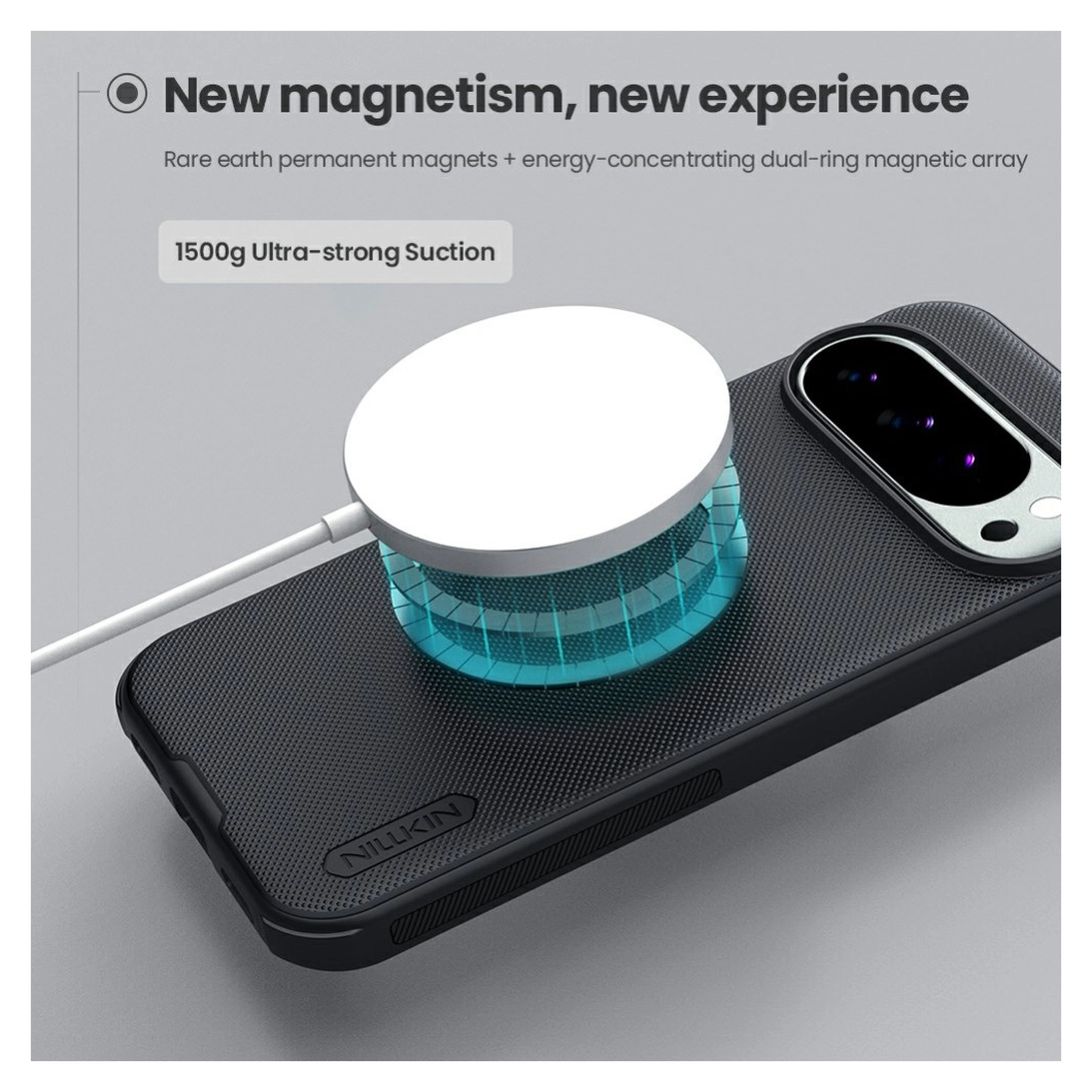 Nillkin Frosted Shield Google Pixel 10 / 10 Pro Hoesje MagSafe Zwart afbeelding 3