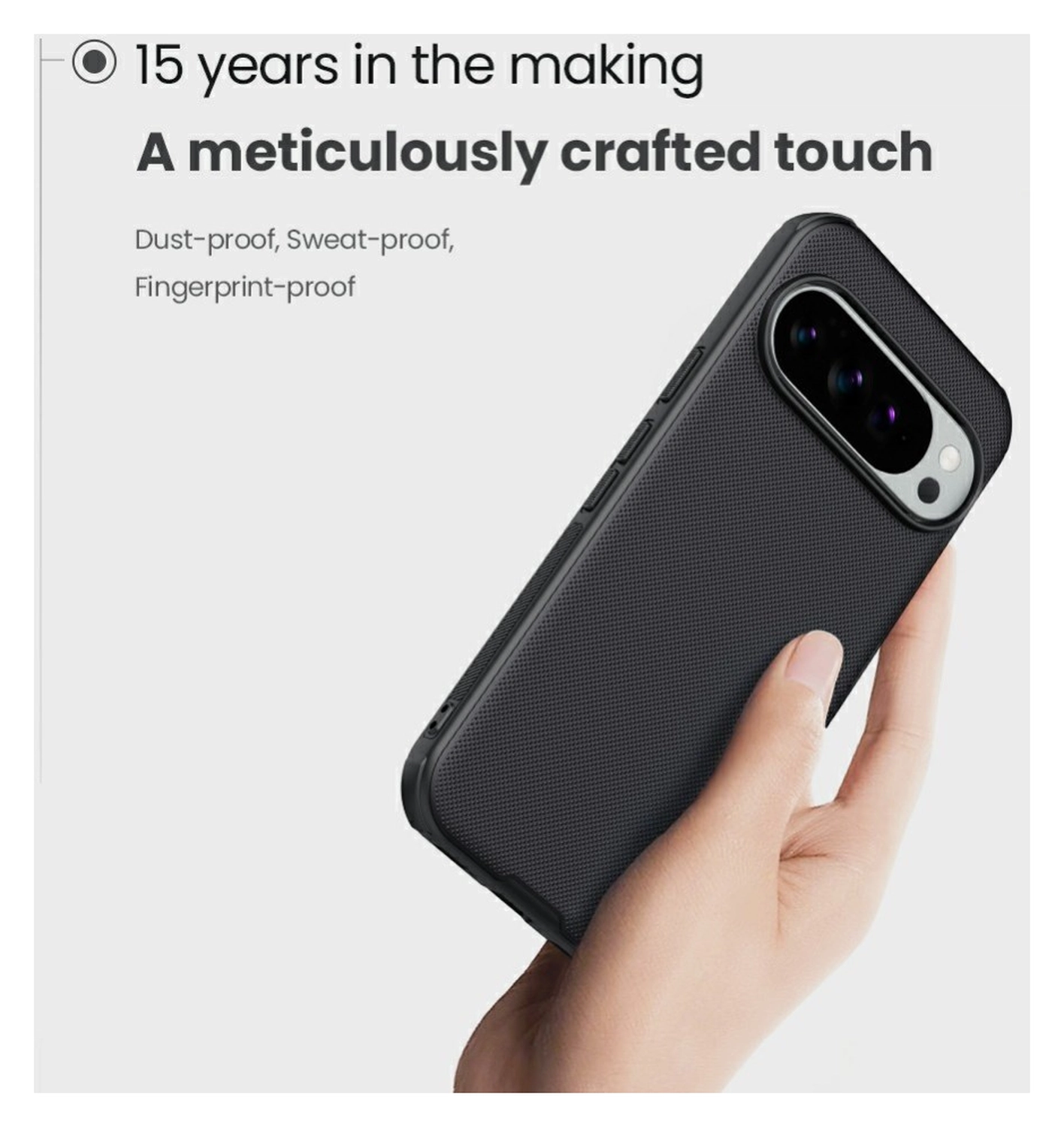 Nillkin Frosted Shield Google Pixel 10 / 10 Pro Hoesje MagSafe Zwart afbeelding 4