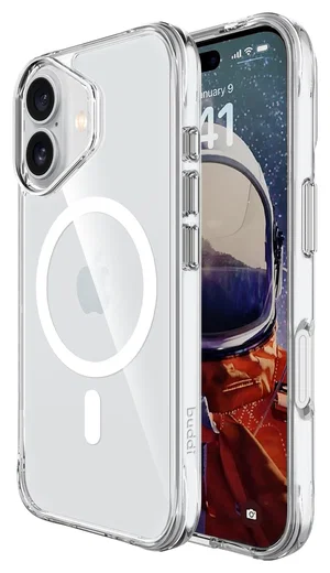 Buddi Core Apple iPhone 17 Hoesje MagSafe Back Cover Transparant afbeelding 1