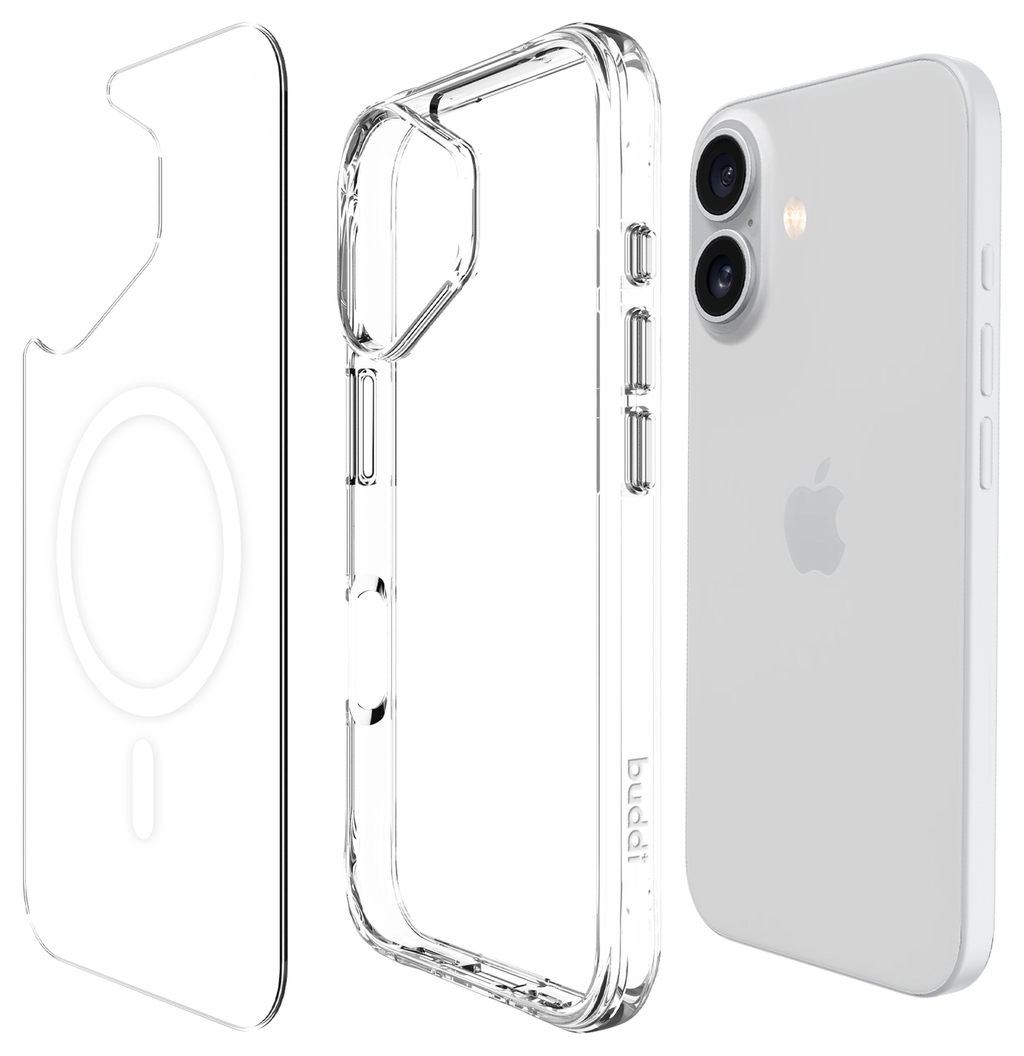 Buddi Core Apple iPhone 17 Hoesje MagSafe Back Cover Transparant afbeelding 10