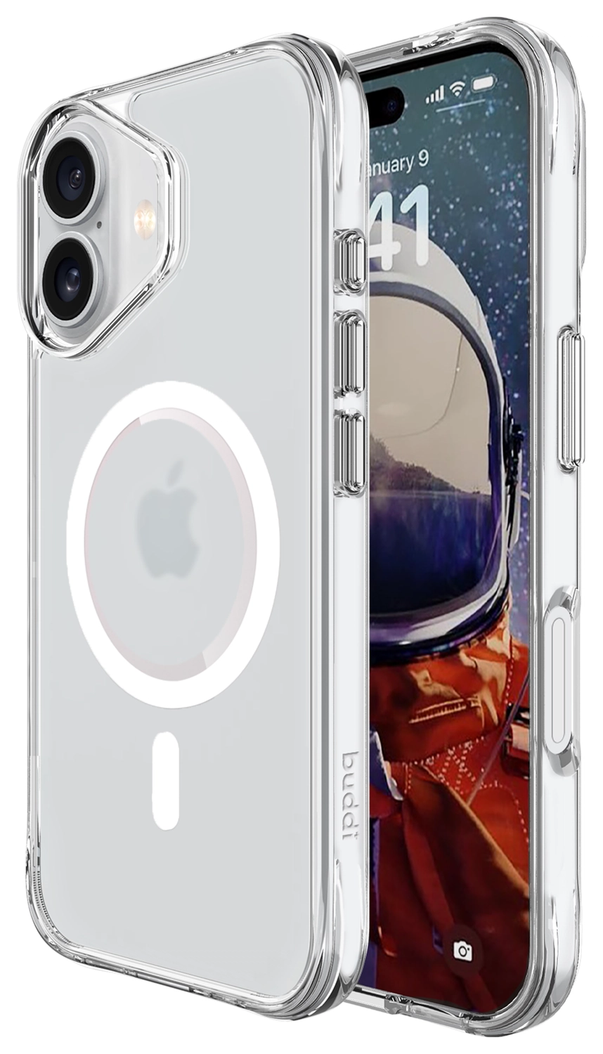 Buddi Core Apple iPhone 17 Hoesje MagSafe Back Cover Matte Transparant afbeelding 1