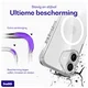 Buddi Core Apple iPhone 17 Hoesje MagSafe Back Cover Matte Transparant afbeelding 3