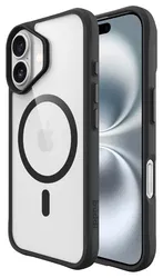 Buddi Hybrid Apple iPhone 17 Hoesje MagSafe Back Cover Transparant Zwart afbeelding