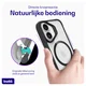 Buddi Hybrid Apple iPhone 17 Hoesje MagSafe Back Cover Transparant Zwart afbeelding 5