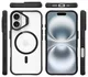 Buddi Hybrid Apple iPhone 17 Hoesje MagSafe Back Cover Transparant Zwart afbeelding 10