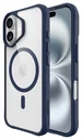 Buddi Hybrid Apple iPhone 17 Hoesje MagSafe Back Cover Transparant Blauw