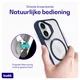 Buddi Hybrid Apple iPhone 17 Hoesje MagSafe Back Cover Transparant Blauw afbeelding 5