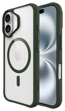 Buddi Hybrid Apple iPhone 17 Hoesje MagSafe Back Cover Transparant Groen