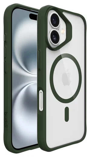 Buddi Hybrid Apple iPhone 17 Hoesje MagSafe Back Cover Transparant Groen afbeelding 9