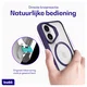 Buddi Hybrid Apple iPhone 17 Hoesje MagSafe Back Cover Transparant Paars afbeelding 5