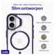 Buddi Hybrid Apple iPhone 17 Hoesje MagSafe Back Cover Transparant Paars afbeelding 7