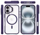 Buddi Hybrid Apple iPhone 17 Hoesje MagSafe Back Cover Transparant Paars afbeelding 10