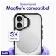 Buddi Hybrid Apple iPhone 17 Hoesje MagSafe Back Cover Matte Zwart afbeelding 4