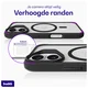 Buddi Hybrid Apple iPhone 17 Hoesje MagSafe Back Cover Matte Zwart afbeelding 6