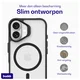 Buddi Hybrid Apple iPhone 17 Hoesje MagSafe Back Cover Matte Zwart afbeelding 7