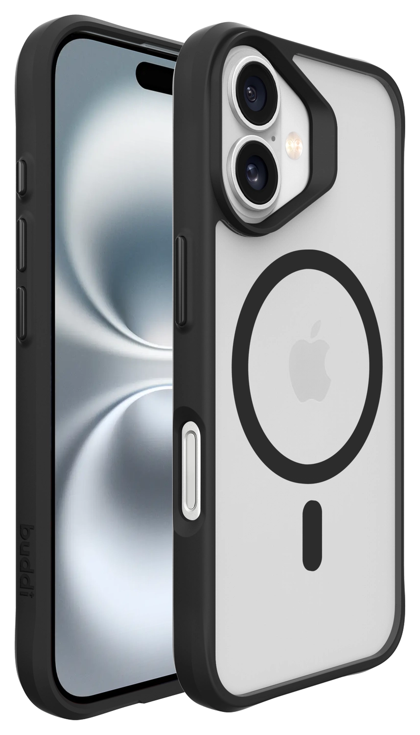Buddi Hybrid Apple iPhone 17 Hoesje MagSafe Back Cover Matte Zwart afbeelding 9