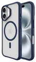 Buddi Hybrid Apple iPhone 17 Hoesje MagSafe Back Cover Matte Blauw