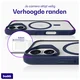 Buddi Hybrid Apple iPhone 17 Hoesje MagSafe Back Cover Matte Blauw afbeelding 5