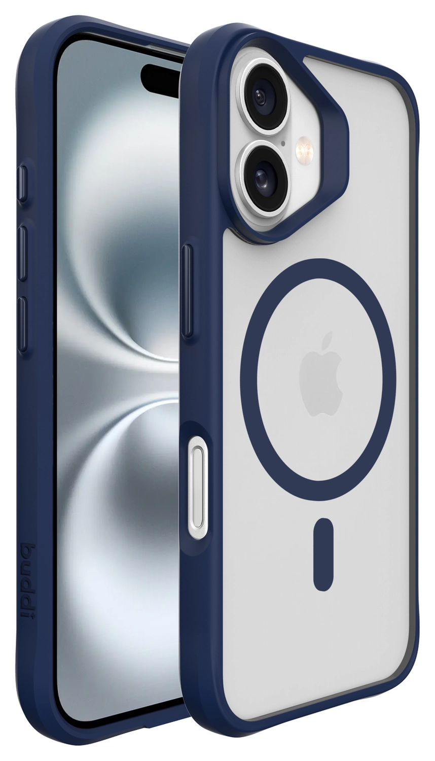 Buddi Hybrid Apple iPhone 17 Hoesje MagSafe Back Cover Matte Blauw afbeelding 9