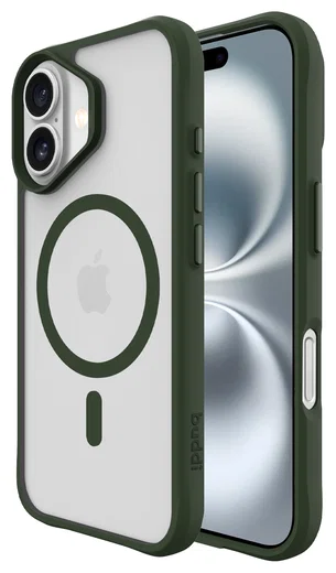 Buddi Hybrid Apple iPhone 17 Hoesje MagSafe Back Cover Matte Groen afbeelding 1