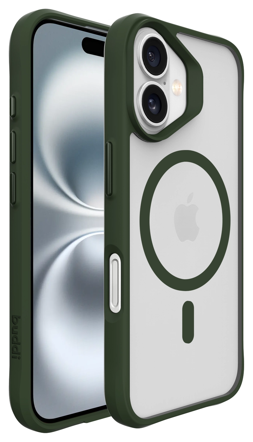 Buddi Hybrid Apple iPhone 17 Hoesje MagSafe Back Cover Matte Groen afbeelding 9