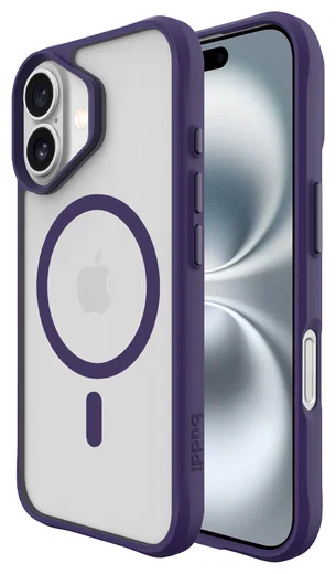 Buddi Hybrid Apple iPhone 17 Hoesje MagSafe Back Cover Matte Paars afbeelding 1