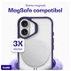Buddi Hybrid Apple iPhone 17 Hoesje MagSafe Back Cover Matte Paars afbeelding 4