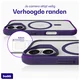 Buddi Hybrid Apple iPhone 17 Hoesje MagSafe Back Cover Matte Paars afbeelding 5
